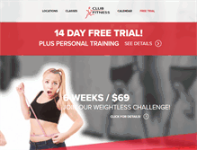 Tablet Screenshot of goclubfitness.com